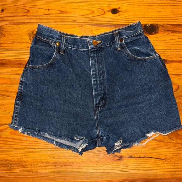 Wrangler Dark Blue Jean Shorts - Picture 3 of 5